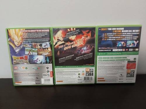 3x Xbox 360 Games (Dragonball Z Burst Limit, Naruto Ninja Storm 3 and Dragonball Z Xenoverse.)